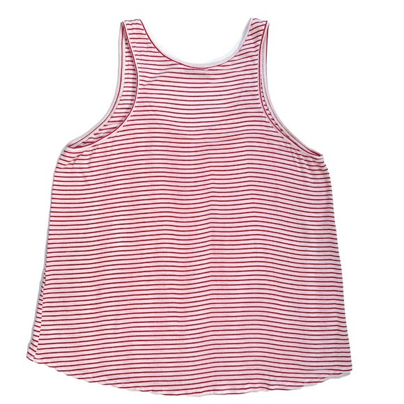 Zara Red & White Striped Tank Top (Size Large) - Picture 2 of 3